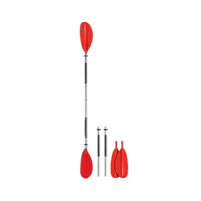 Four piece kayak paddle
