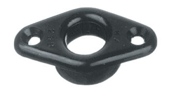 Through-deck bush with flange