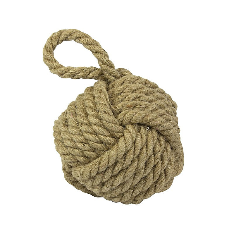 Monkey fist knot doorstop