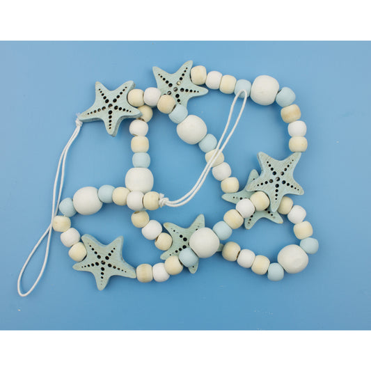 Beaded starfish hanging décor
