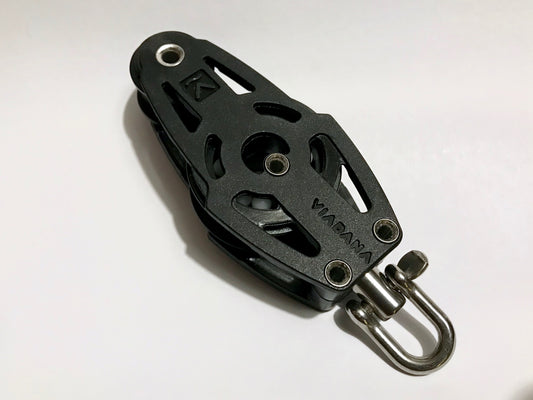 Viadana PIUMA 38mm single composite fiddle block - Dinghy Shack