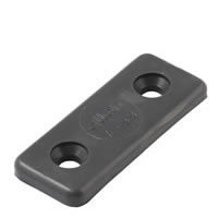 Allen Toe strap plate black - Dinghy Shack