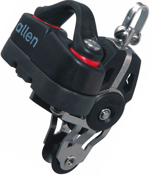 Allen 40mm fiddle block with medium Allenite cleat - Dinghy Shack