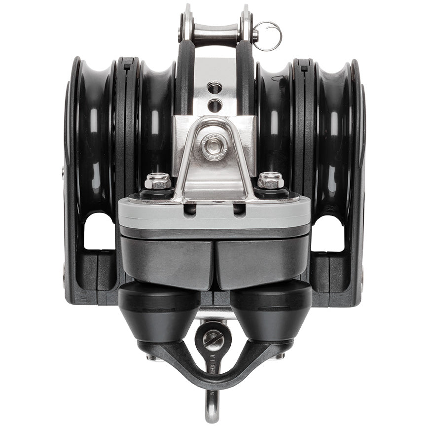 Allen Quintuple 60mm switchable ratchet with becket and adjustable cleat - Dinghy Shack