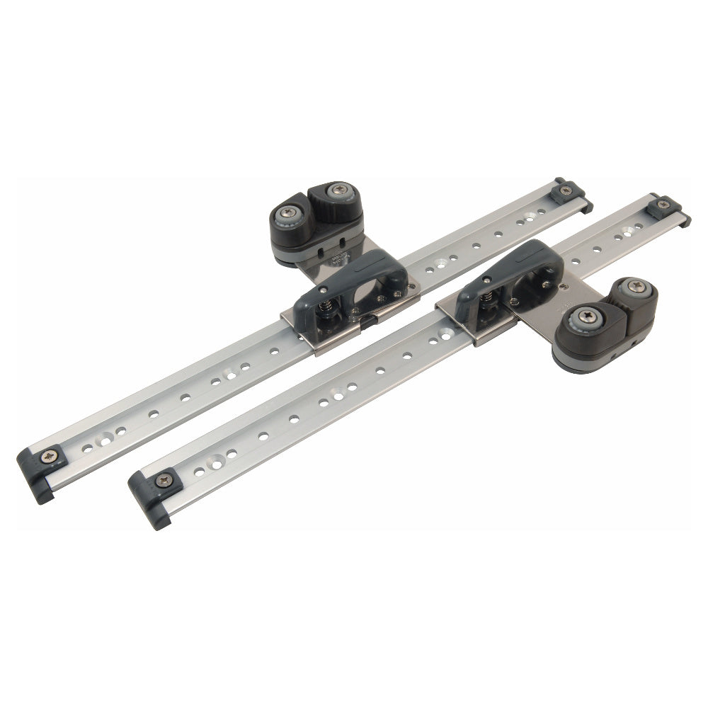 Allen Track with piston stop nylon fairlead and ball bearing cleat - Dinghy Shack