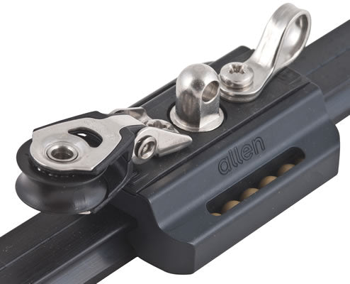 Allen Low profile traveller car with block and P clip - Dinghy Shack