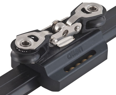 Allen Low profile traveller car with blocks - Dinghy Shack