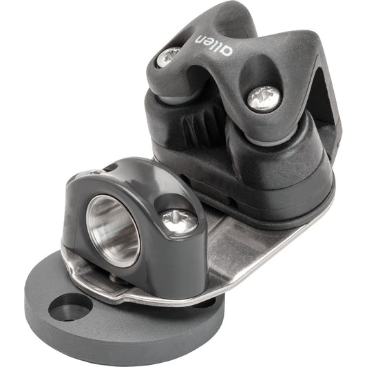 Allen Angled swivel with small Allenite cleat - Dinghy Shack
