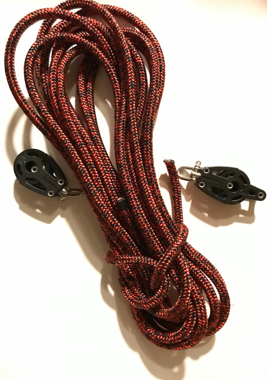 Dinghy Shack Enterprise aft mainsheet system - Dinghy Shack