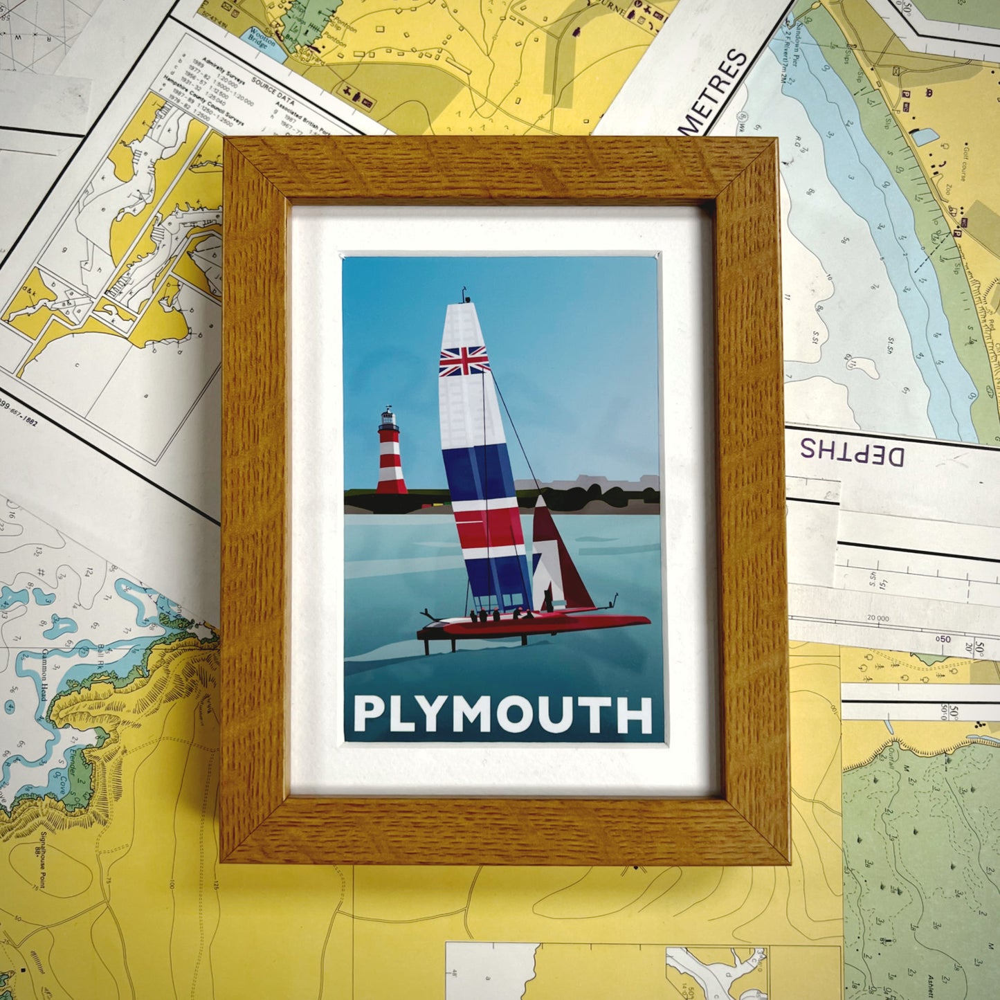 British F50 in Plymouth framed print