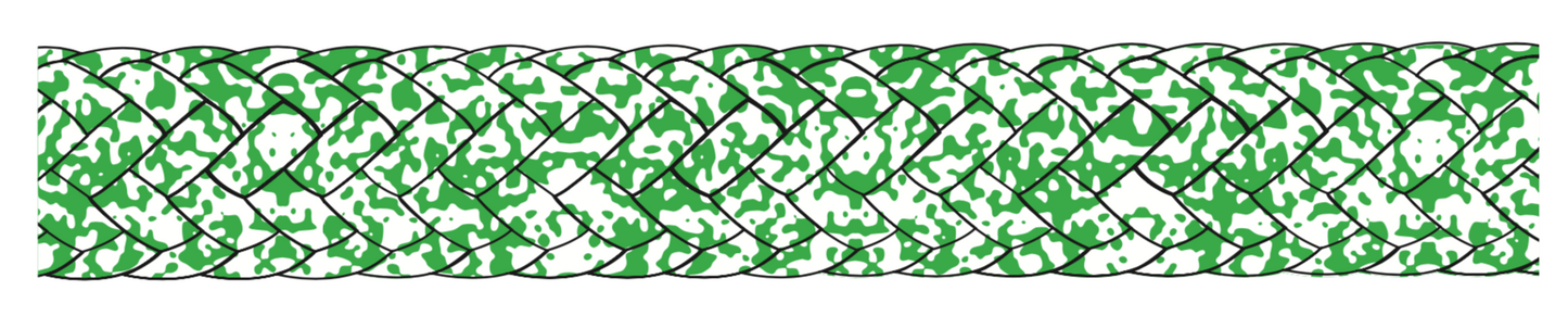 Kingfisher Braid-on-braid polyester melanges rope - Dinghy Shack