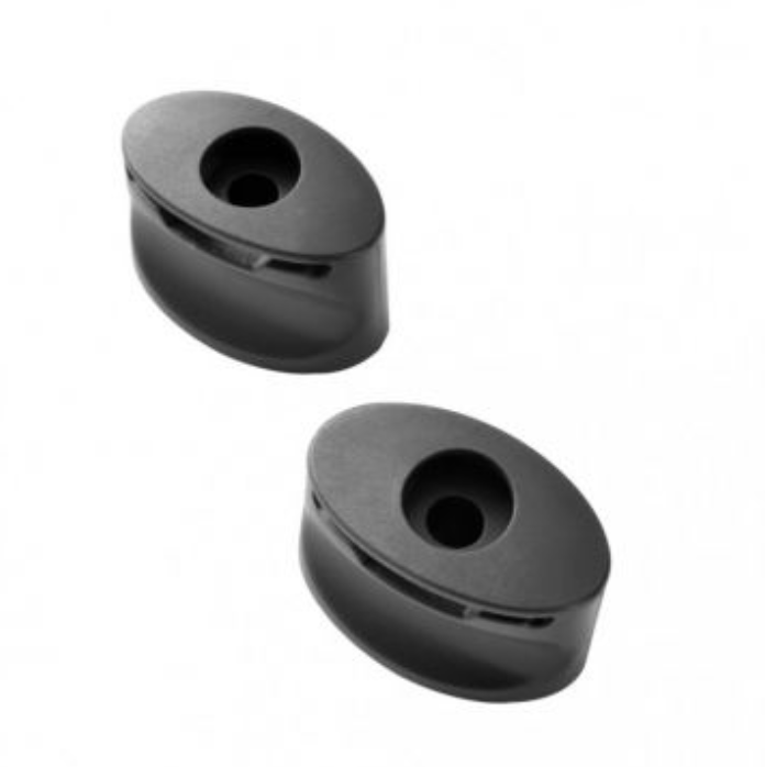 T38 plastic end cap moulding (pair)