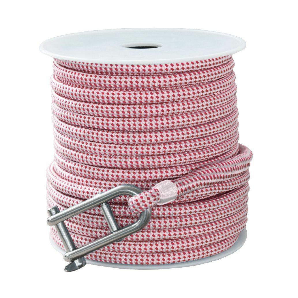 Rope halyard line with pre-spliced D-shackle
