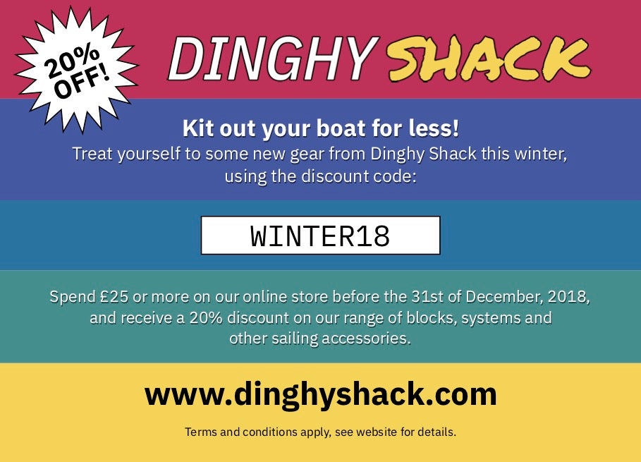 Dinghy Shack's winter promotion is now on!