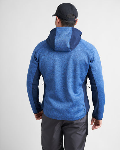 Hooded technical sweater