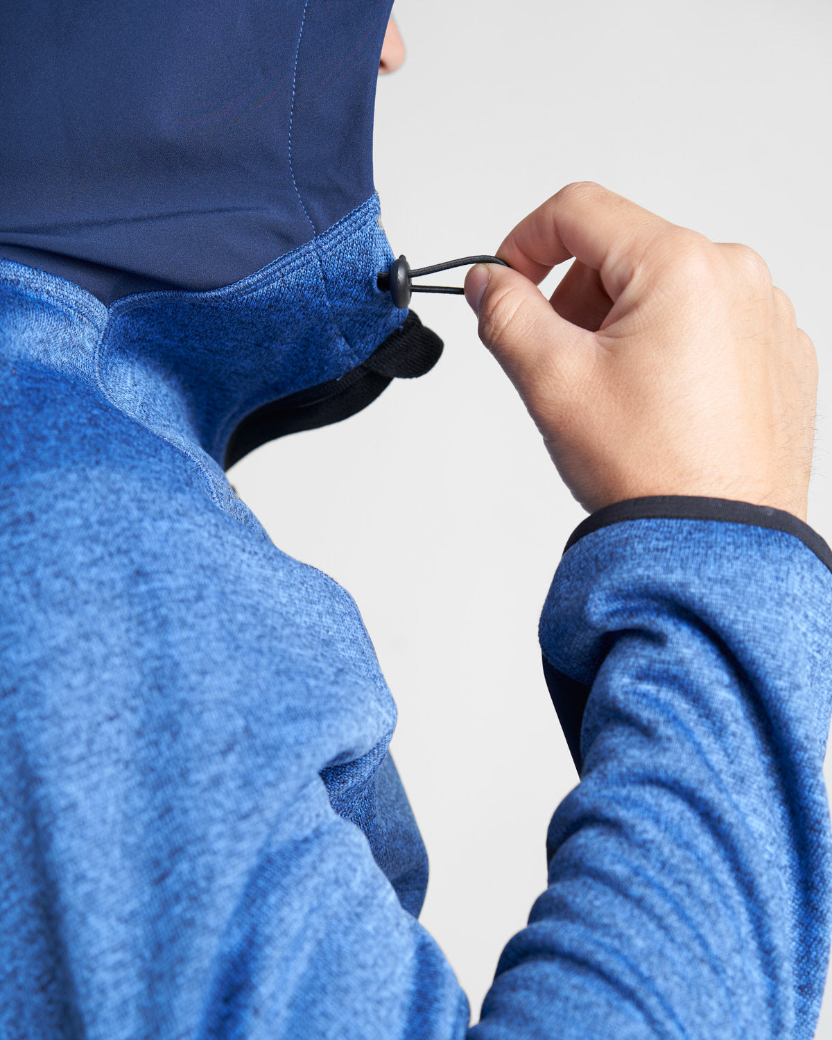 Hooded technical sweater