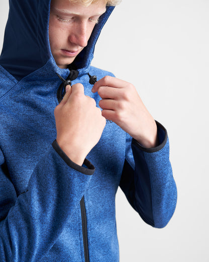 Hooded technical sweater