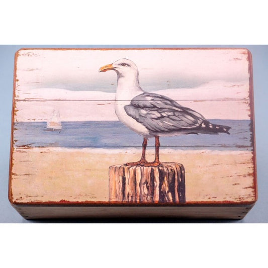 Wooden seagull box