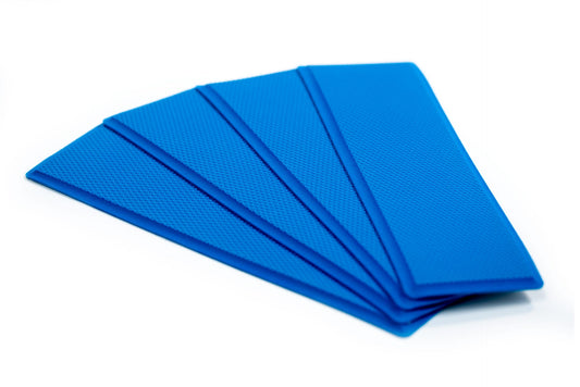 Self adhesive deck grip step pad