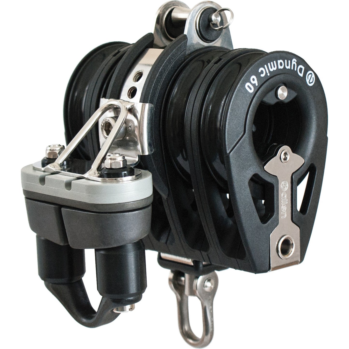 Allen Quintuple 50mm switchable ratchet with becket and adjustable cleat - Dinghy Shack