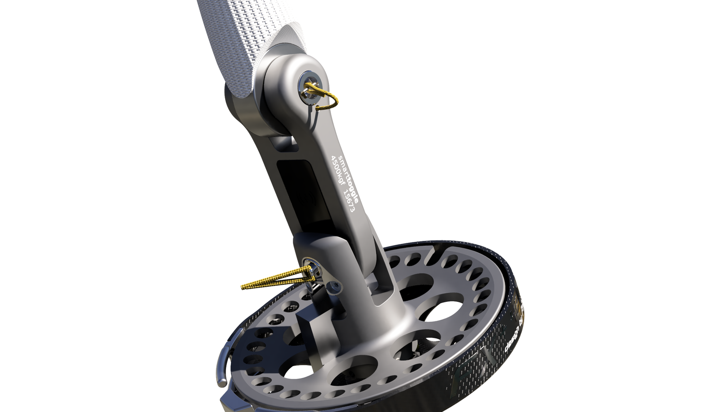 Smarttoggle wireless load sensor for non-structural furlers