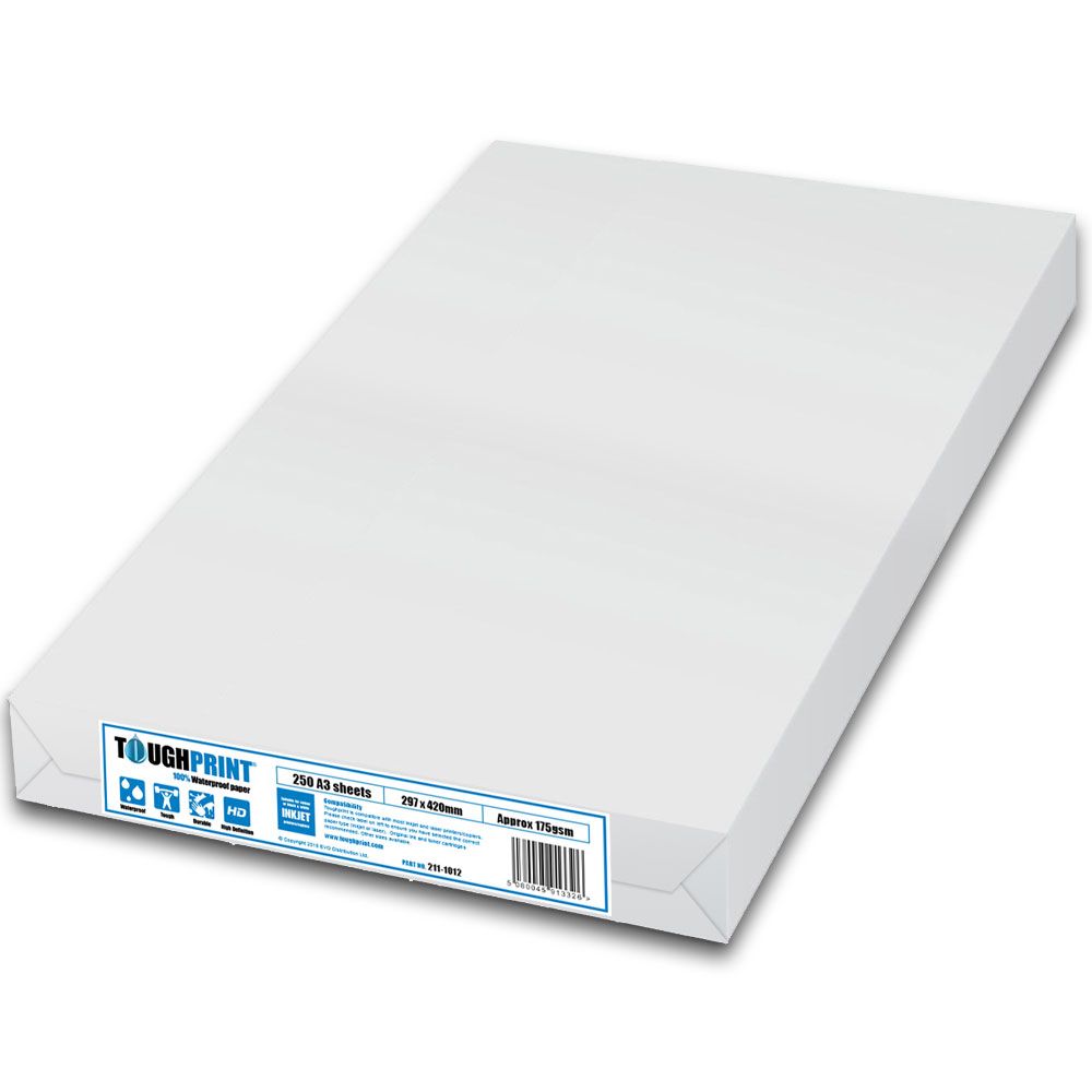 A3 waterproof paper 250 sheets - for Inkjet
